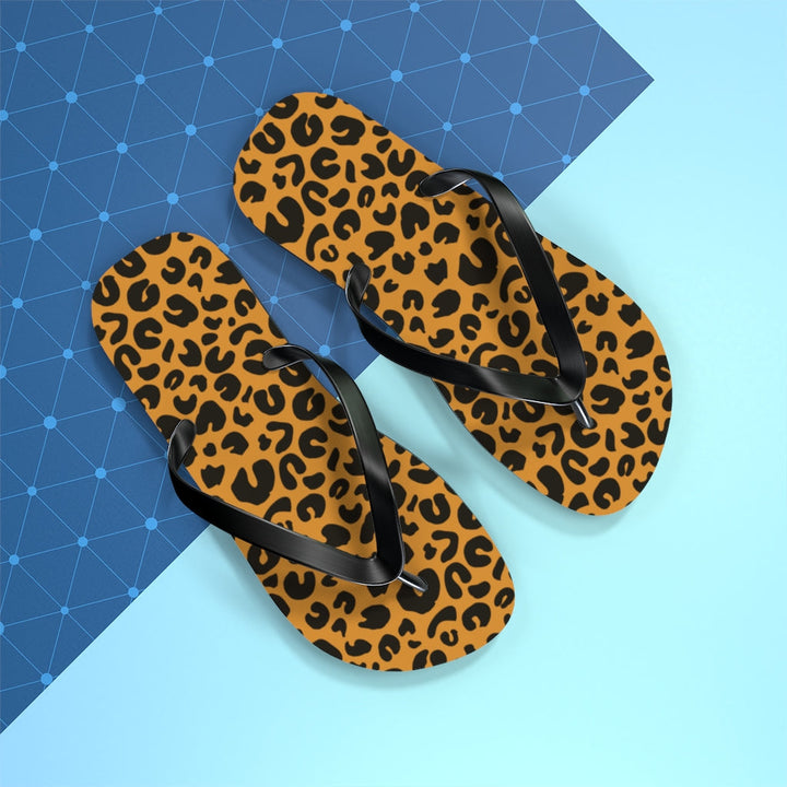 Shoes-Leopard Flip Flops-Jack N Roy