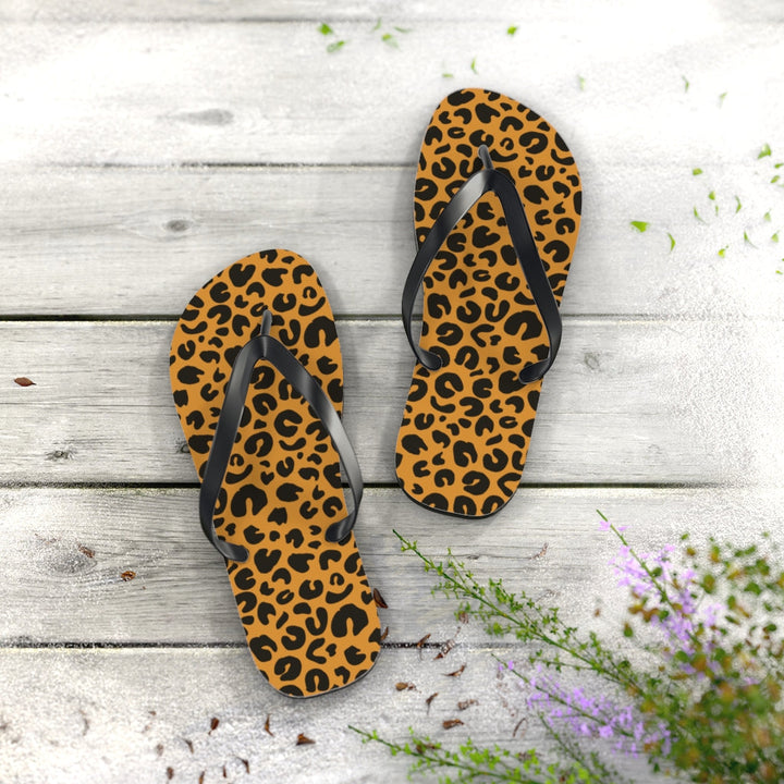 Shoes-Leopard Flip Flops-Jack N Roy