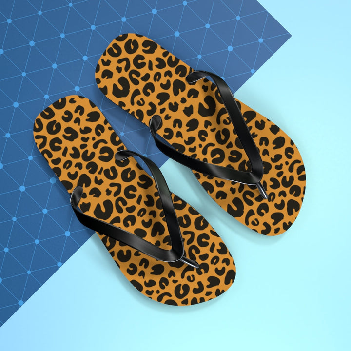 Shoes-Leopard Flip Flops-Jack N Roy