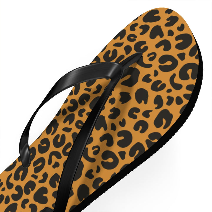 Shoes-Leopard Flip Flops-Jack N Roy