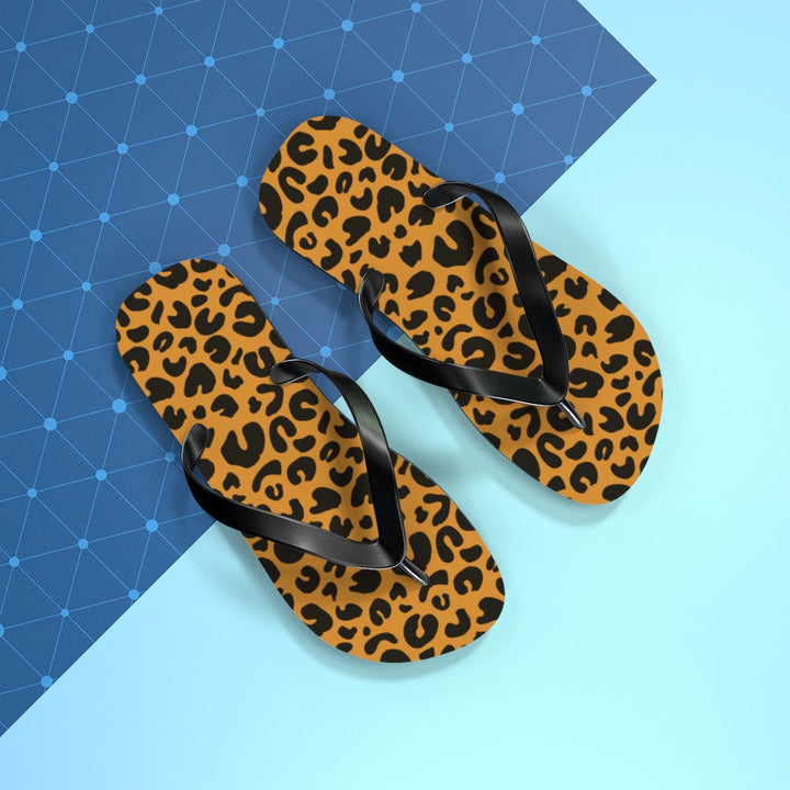 Shoes-Leopard Flip Flops-Jack N Roy