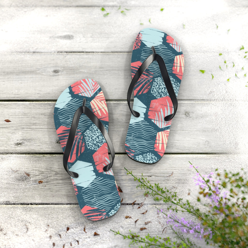 Shoes-Palm Trees Flip Flops-Jack N Roy
