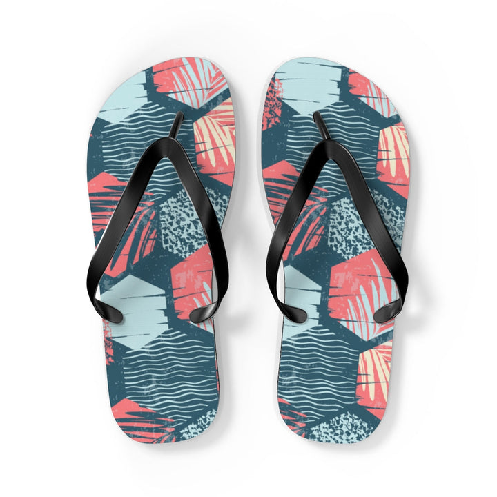 Shoes-Palm Trees Flip Flops-L-Jack N Roy