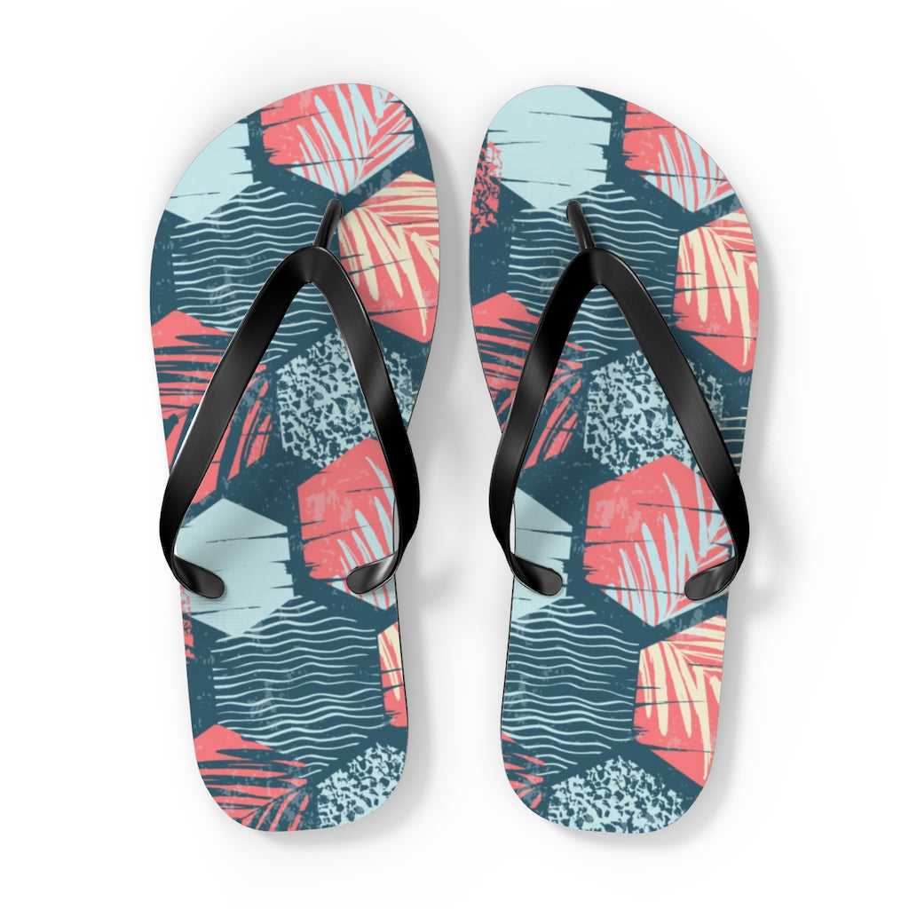 Shoes-Palm Trees Flip Flops-XL-Jack N Roy