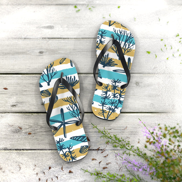 Shoes-Sea Life Flip Flops-Jack N Roy