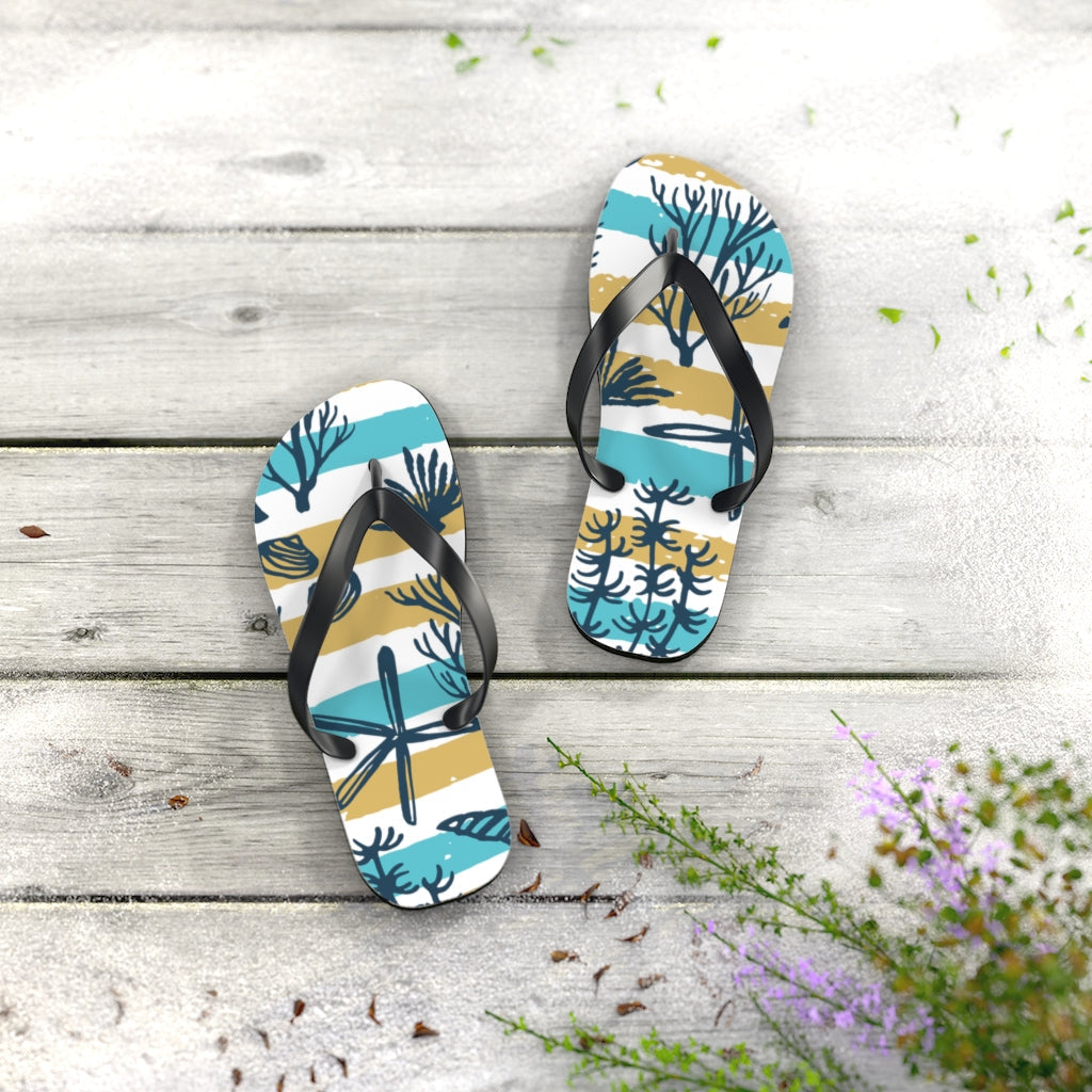 Shoes-Sea Life Flip Flops-Jack N Roy