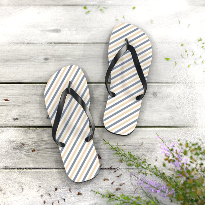 Shoes-Summer Stripes Flip Flops-Jack N Roy