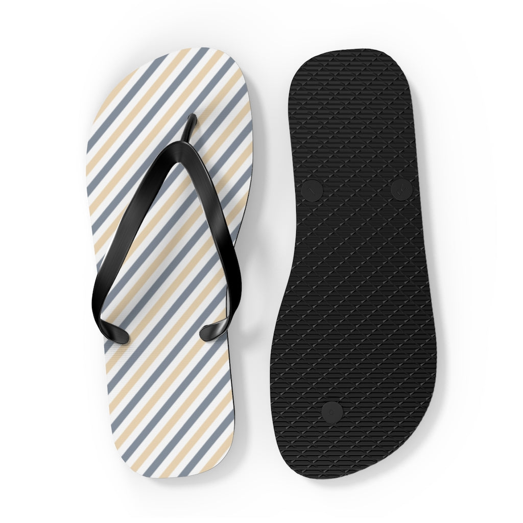 Shoes-Summer Stripes Flip Flops-Jack N Roy