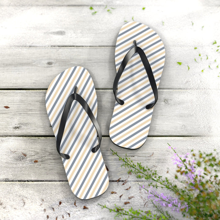 Shoes-Summer Stripes Flip Flops-Jack N Roy