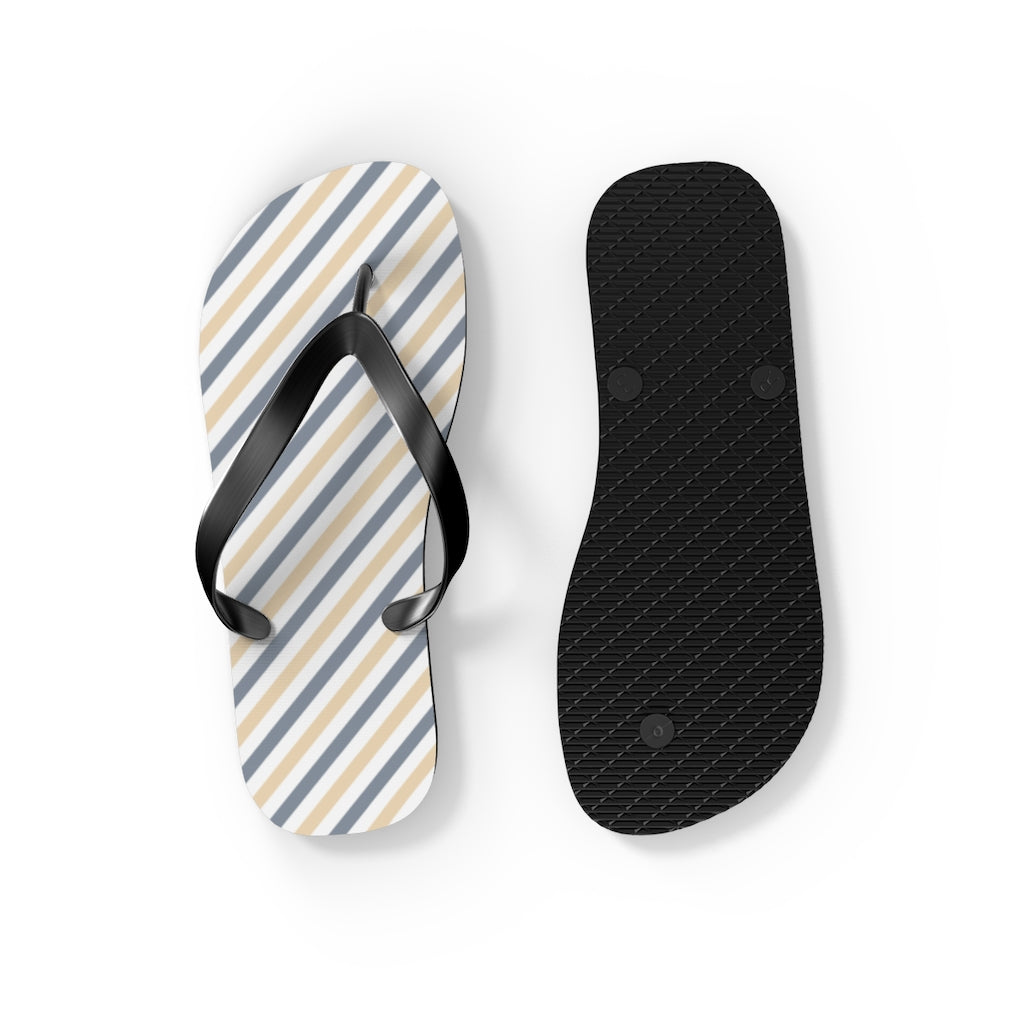 Shoes-Summer Stripes Flip Flops-Jack N Roy