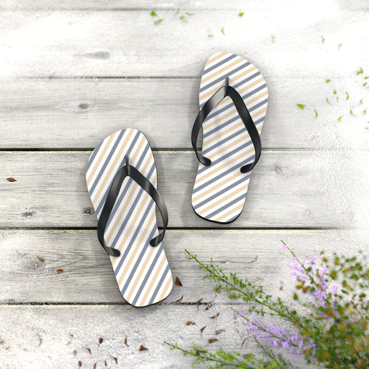 Shoes-Summer Stripes Flip Flops-Jack N Roy