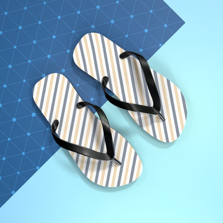 Shoes-Summer Stripes Flip Flops-Jack N Roy