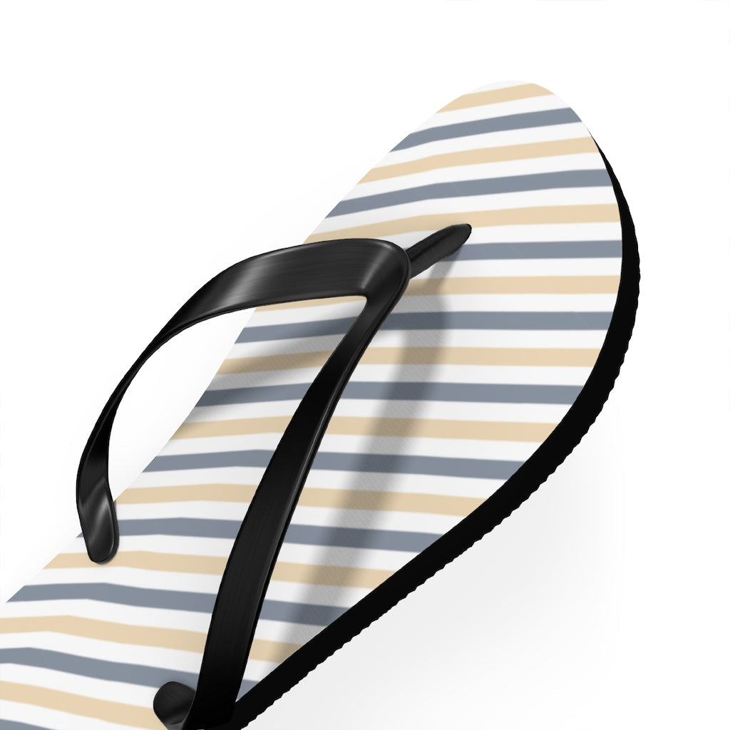 Shoes-Summer Stripes Flip Flops-Jack N Roy