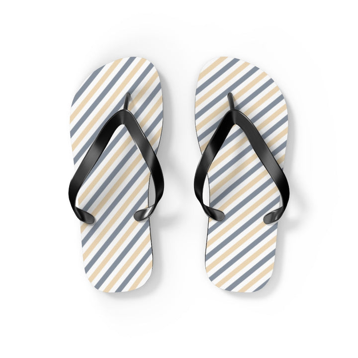 Shoes-Summer Stripes Flip Flops-S-Jack N Roy