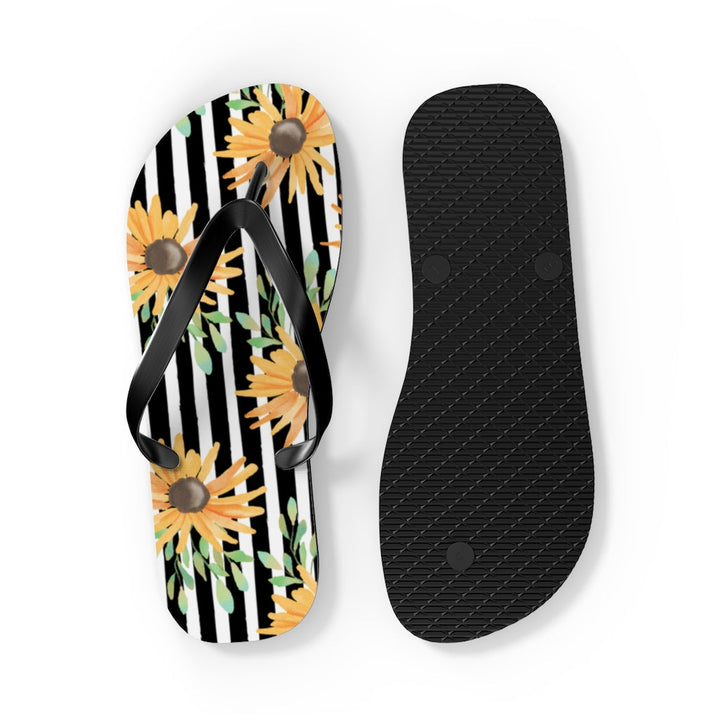 Shoes-Sunflowers Flip Flops-Jack N Roy