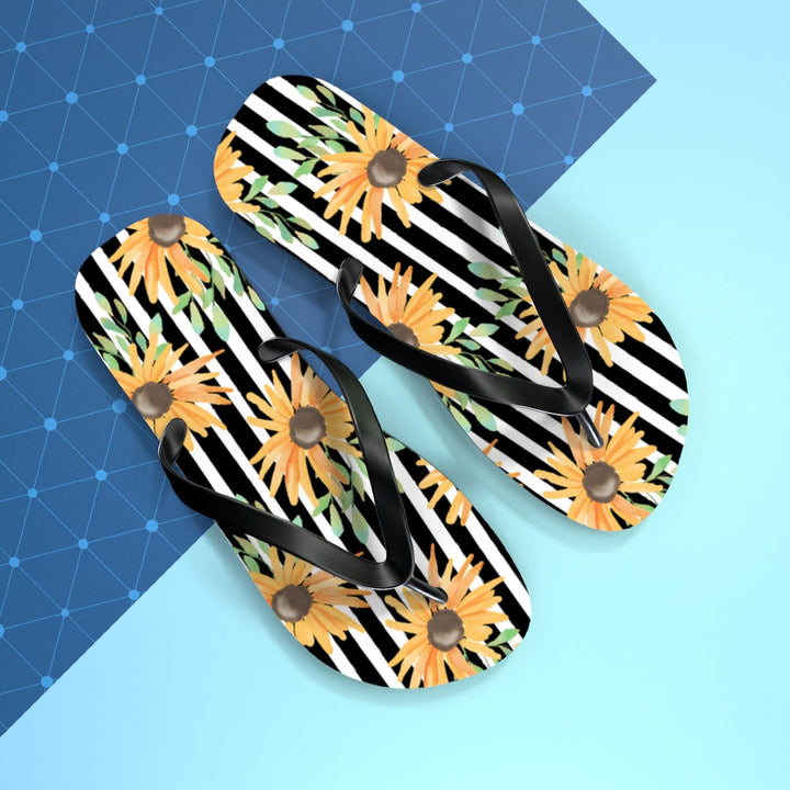 Shoes-Sunflowers Flip Flops-Jack N Roy