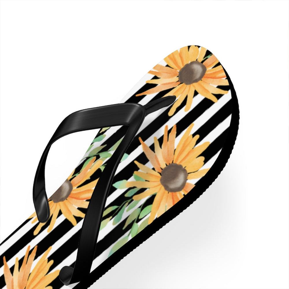 Shoes-Sunflowers Flip Flops-Jack N Roy