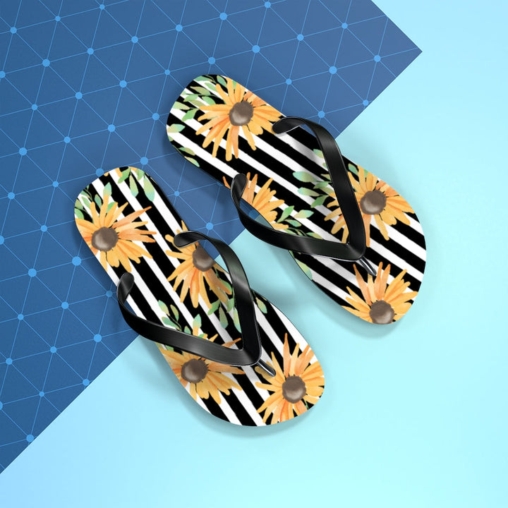 Shoes-Sunflowers Flip Flops-Jack N Roy