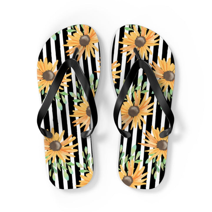 Shoes-Sunflowers Flip Flops-L-Jack N Roy