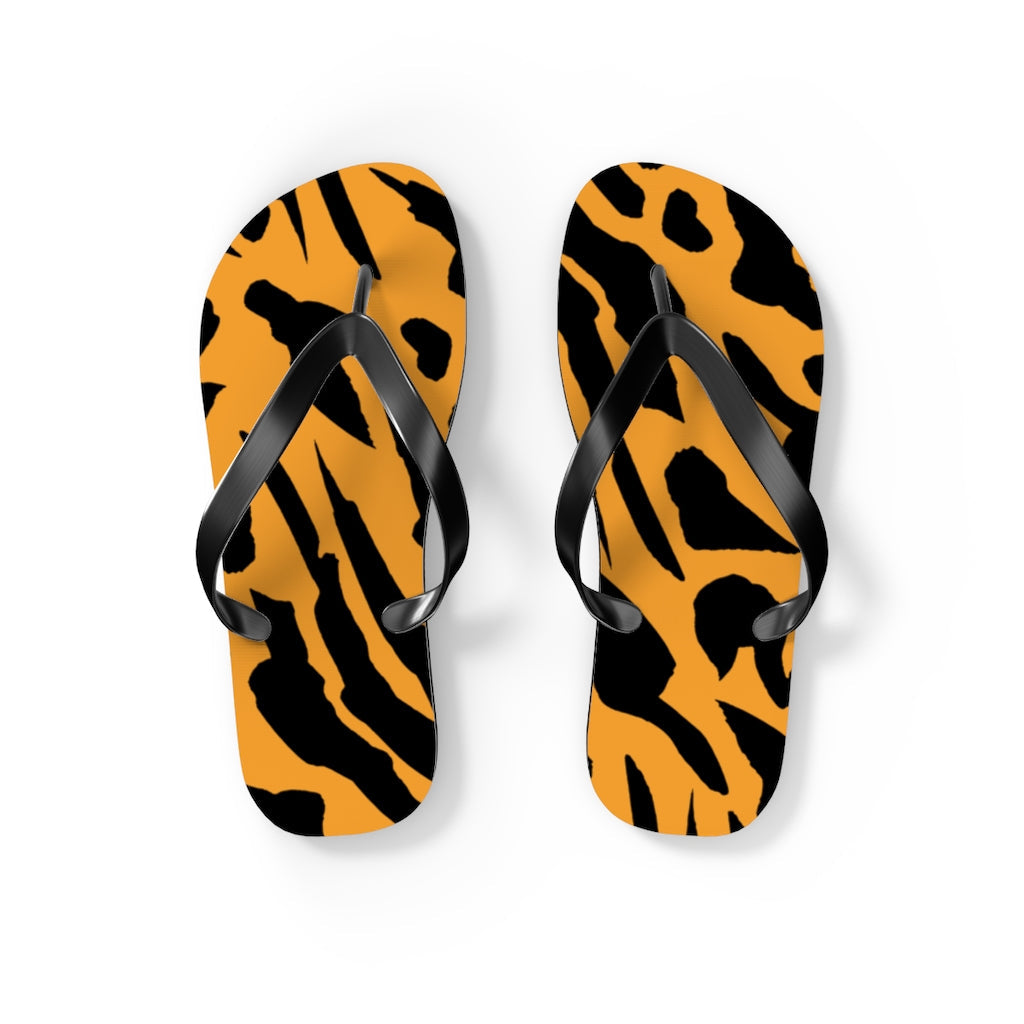 Shoes-Tiger Flip Flops-S-Jack N Roy