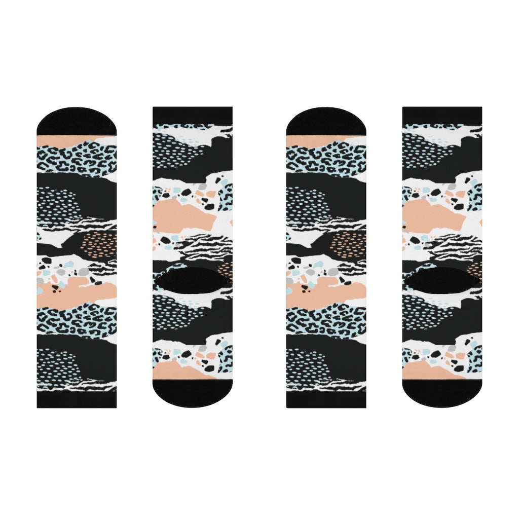 Socks-Abstract Animal Print Socks-One size-Jack N Roy