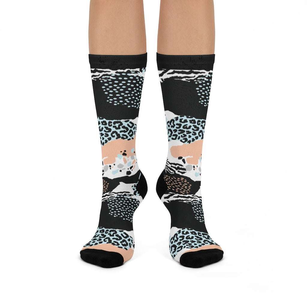 Socks-Abstract Animal Print Socks-One size-Jack N Roy