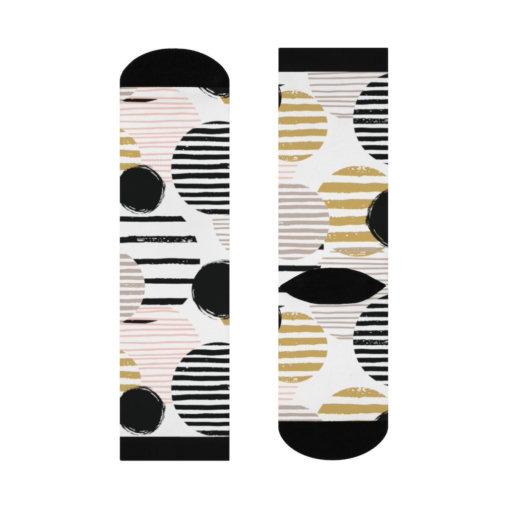 Socks-Abstract Circles Socks-One size-Jack N Roy