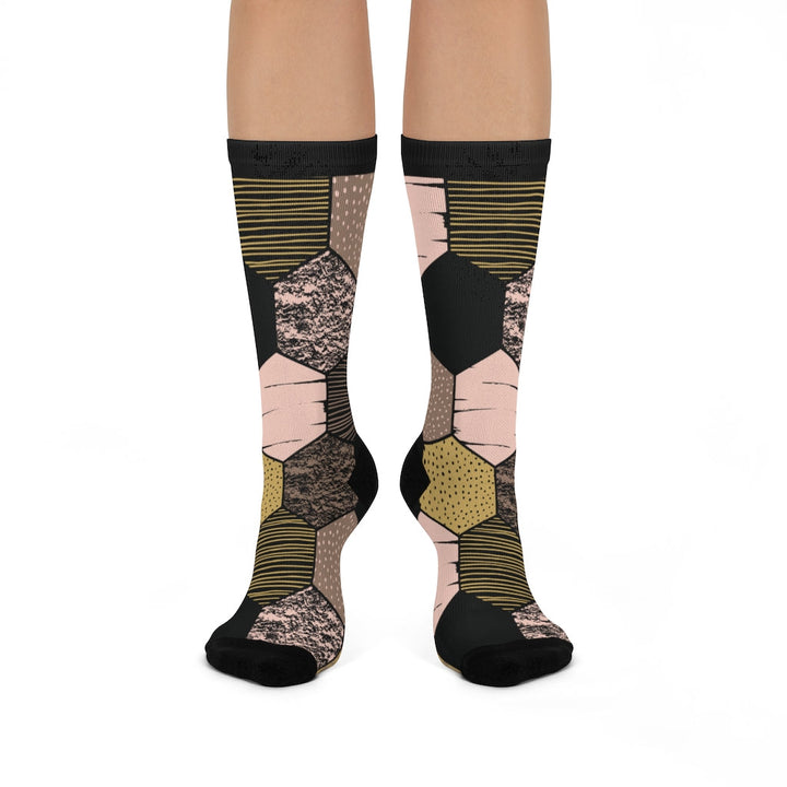 Socks-Abstract Polygons Socks-One size-Jack N Roy