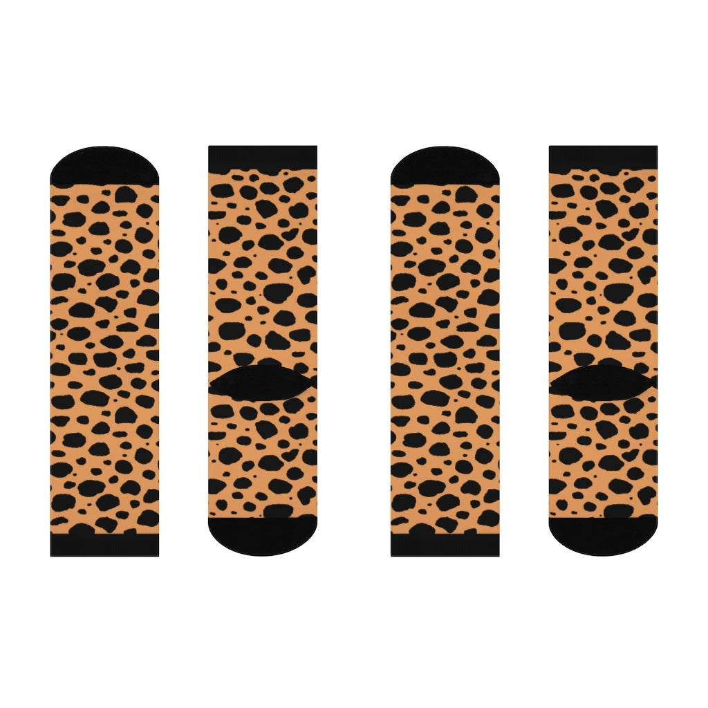 Socks-Cheetah Animal Print Socks-One size-Jack N Roy