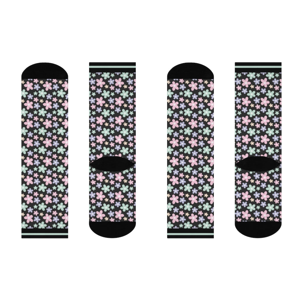 Socks-Floral Socks-One size-Jack N Roy