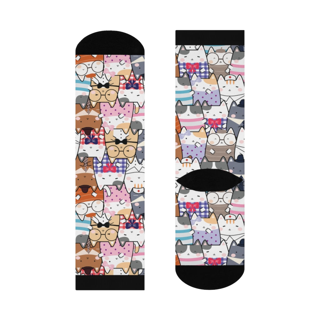 Socks-Kawaii Cats Socks-One size-Jack N Roy