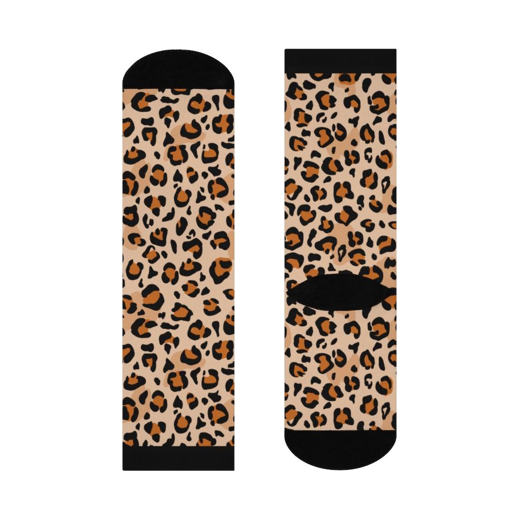 Socks-Leopard Animal Print Socks-One size-Jack N Roy