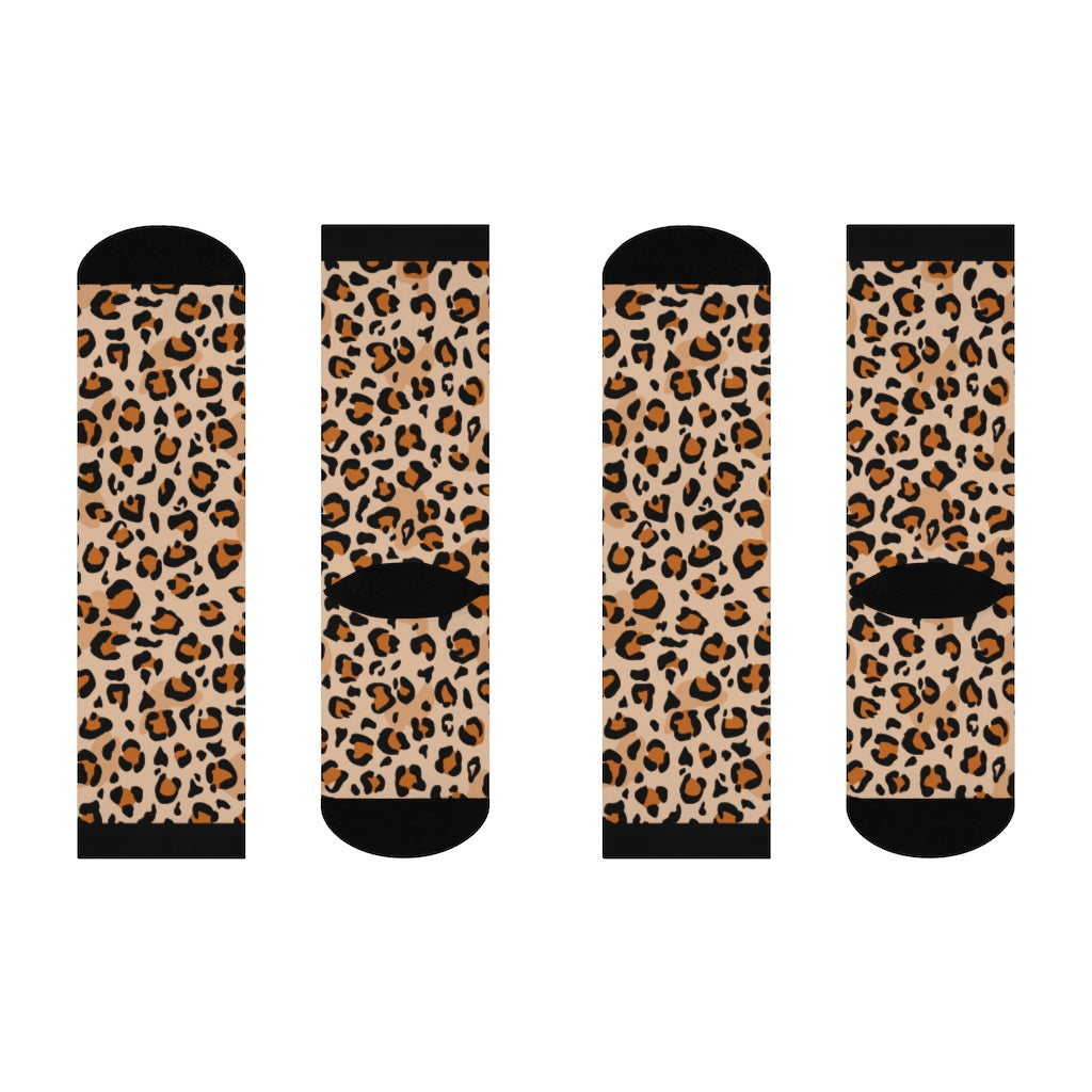 Socks-Leopard Animal Print Socks-One size-Jack N Roy