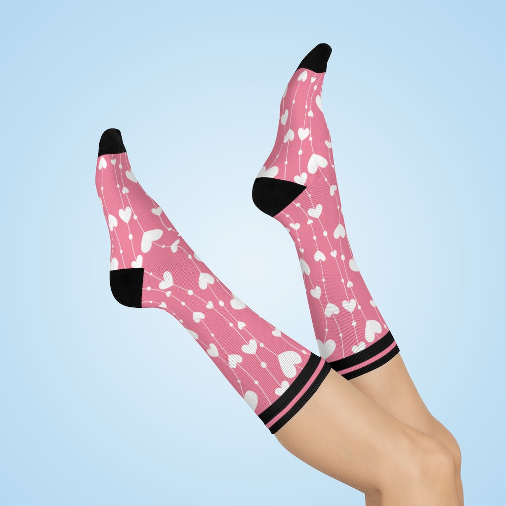 Socks-Love Heart Socks-One size-Jack N Roy