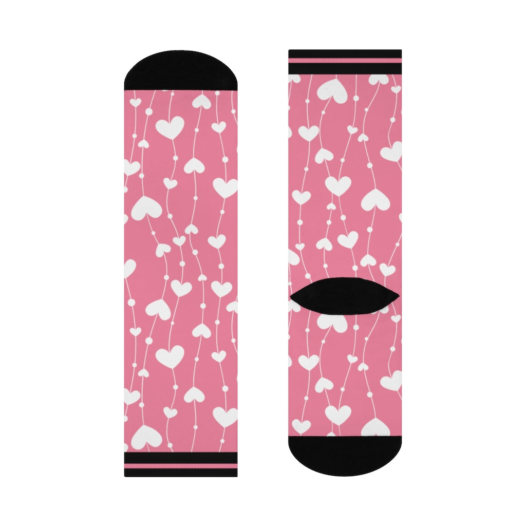Socks-Love Heart Socks-One size-Jack N Roy