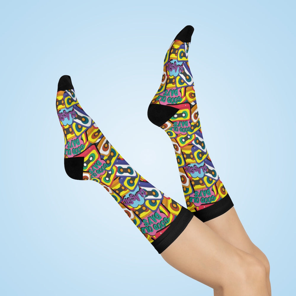 Socks-Old School Cassette Socks-One size-Jack N Roy