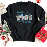 Sweatshirt-Baby It's Cold Outside Gnome Sweatshirt-S-Black-Jack N Roy