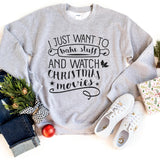 Sweatshirt-Bake Stuff & Watch Christmas Movies Sweatshirt-S-Sport Grey-Jack N Roy