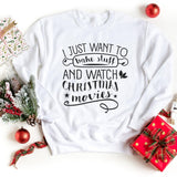 Sweatshirt-Bake Stuff & Watch Christmas Movies Sweatshirt-S-White-Jack N Roy