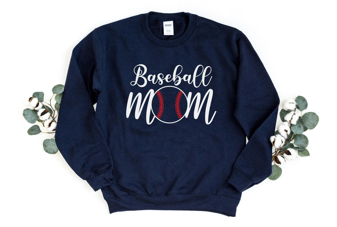 Sweatshirts-Baseball Mom Sweatshirt-S-Navy-Jack N Roy