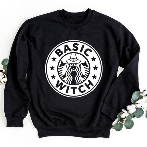 Sweatshirt-Basic Witch Sweatshirt-S-Black-Jack N Roy
