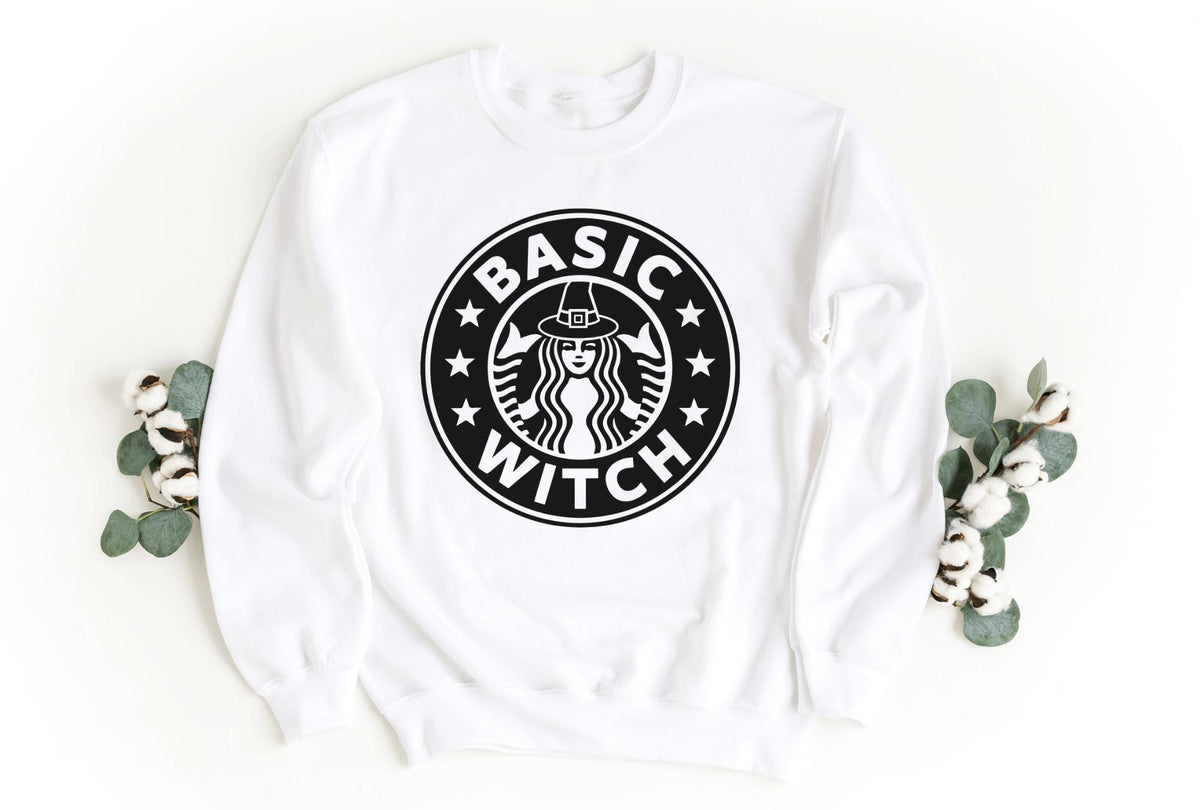Sweatshirt-Basic Witch Sweatshirt-S-White-Jack N Roy