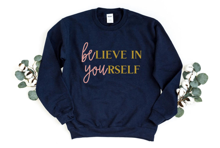 Sweatshirts-Believe In Your Self (BE YOU) Sweatshirt-S-Navy-Jack N Roy