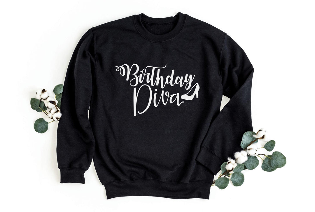 Sweatshirts-Birthday Diva Sweatshirt-S-Black-Jack N Roy