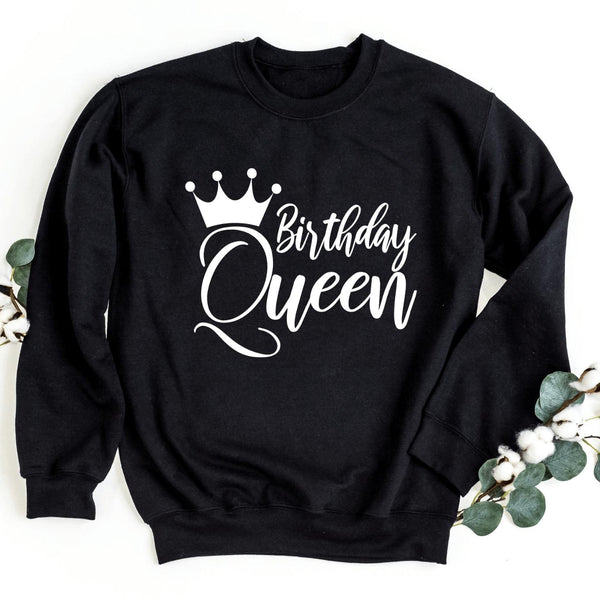 Sweatshirt-Birthday Queen Sweatshirt-S-Black-Jack N Roy