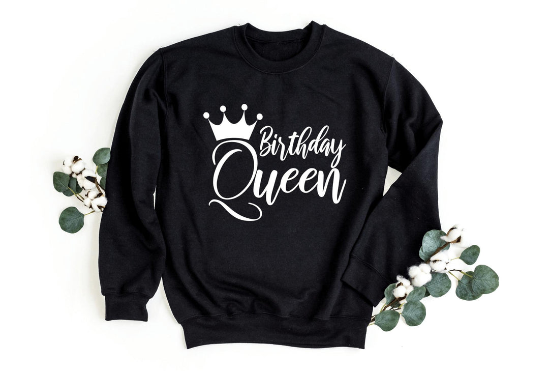 Sweatshirts-Birthday Queen Sweatshirt-S-Black-Jack N Roy