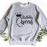Sweatshirt-Birthday Queen Sweatshirt-S-Sport Grey-Jack N Roy