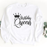 Sweatshirt-Birthday Queen Sweatshirt-S-White-Jack N Roy
