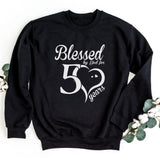 Sweatshirt-Blessed For 50 Years Sweatshirt-S-Black-Jack N Roy