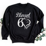 Sweatshirt-Blessed For 60 Years Sweatshirt-S-Black-Jack N Roy